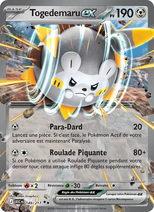Togedemaru-ex - 149/295 - Héros Transcendants