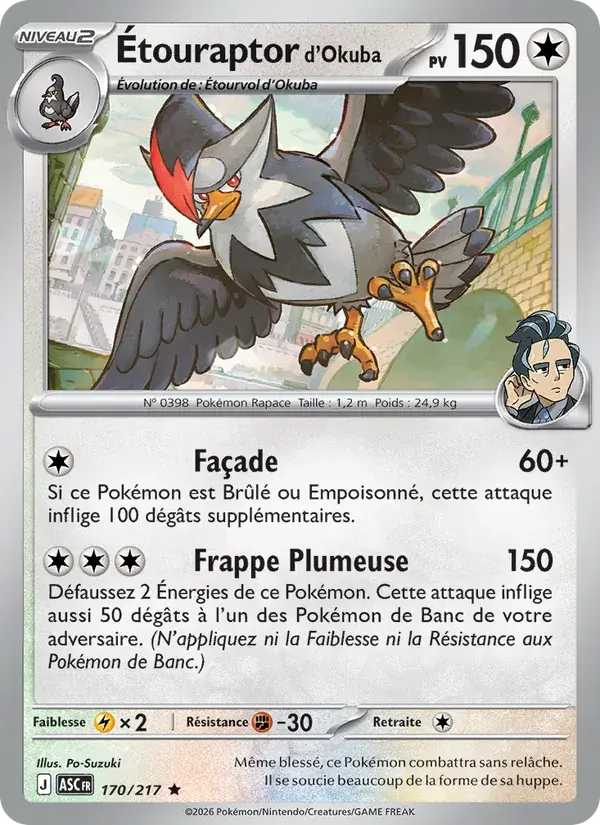 Étouraptor d'Okuba - 170/295 - Héros Transcendants