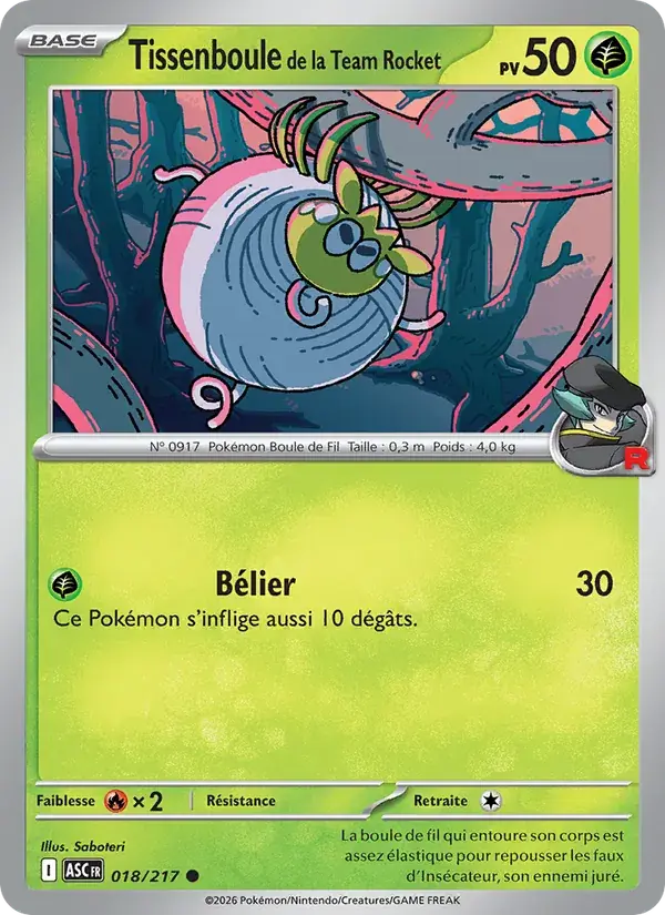 Tissenboule de la Team Rocket - 018/295 - Héros Transcendants