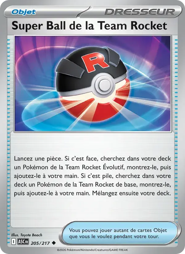 Super Ball de la Team Rocket - 205/295 - Héros Transcendants