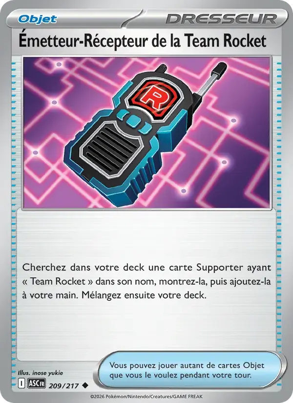 Émetteur-Récepteur de la Team Rocket - 209/295 - Héros Transcendants