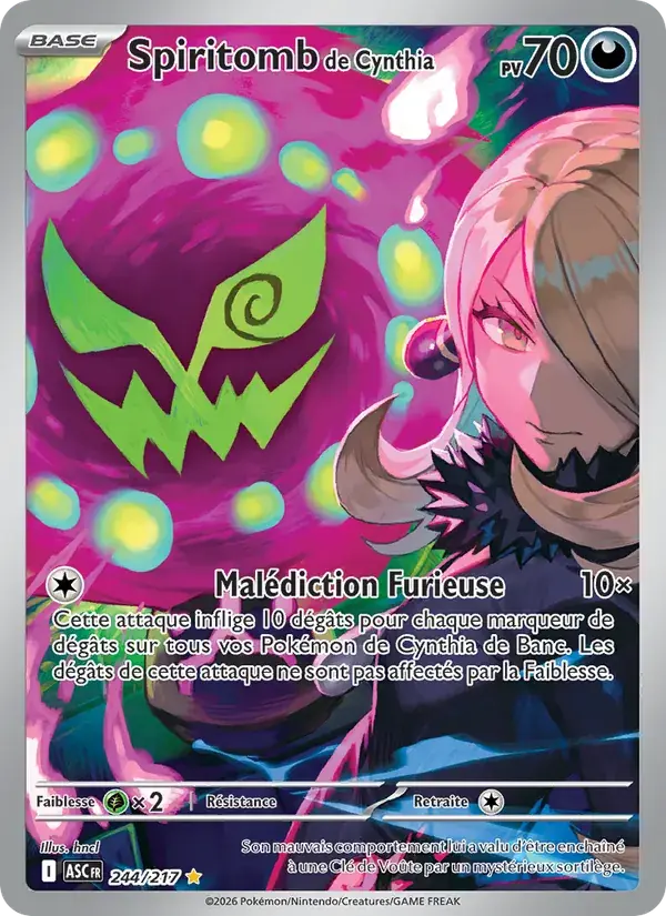 Spiritomb de Cynthia - 244/295 - Héros Transcendants