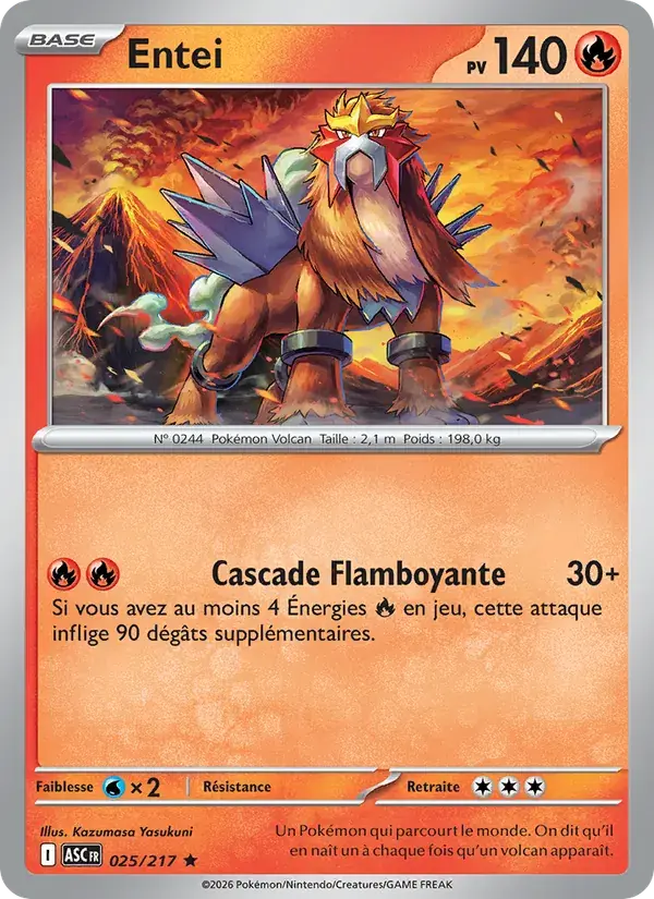 Entei - 025/295 - Héros Transcendants