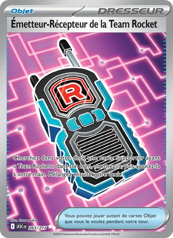 Émetteur-Récepteur de la Team Rocket - 263/295 - Héros Transcendants