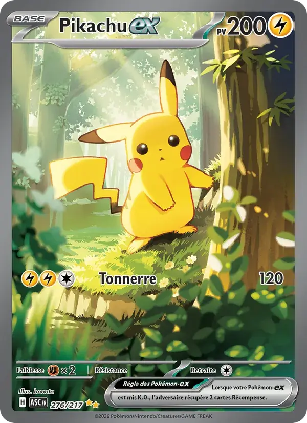 Pikachu-ex - 276/295 - Héros Transcendants