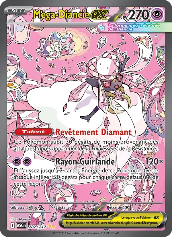 Méga-Diancie-ex - 282/295 - Héros Transcendants
