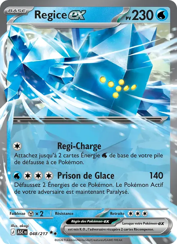 Regice-ex - 048/295 - Héros Transcendants
