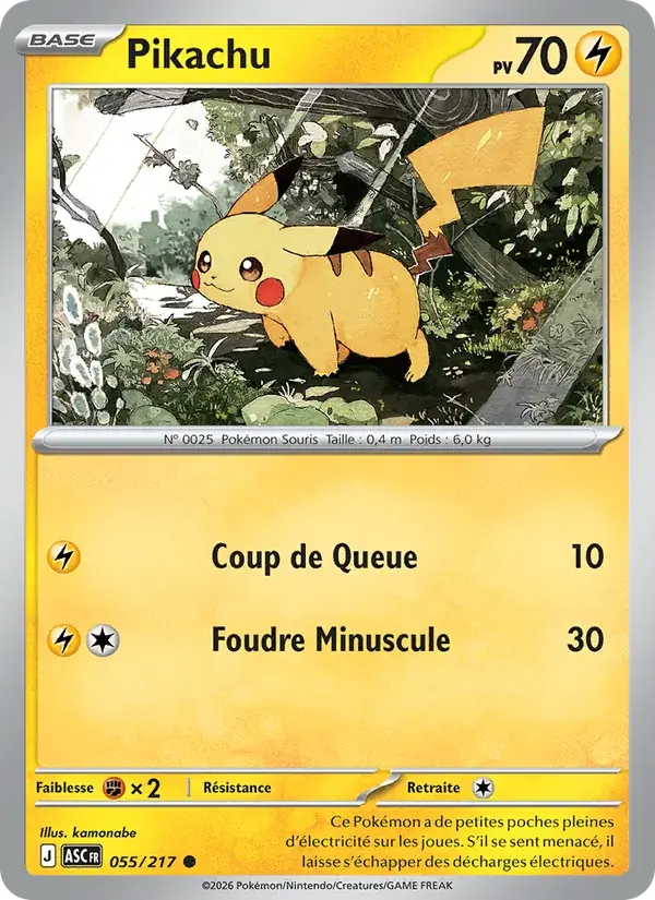 Pikachu - 055/295 - Héros Transcendants
