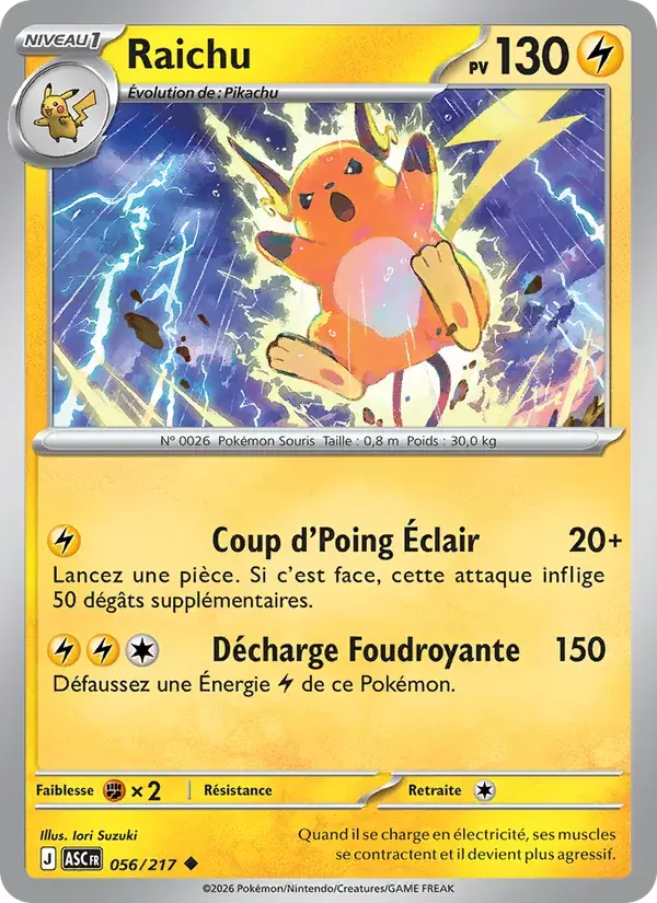 Raichu - 056/295 - Héros Transcendants