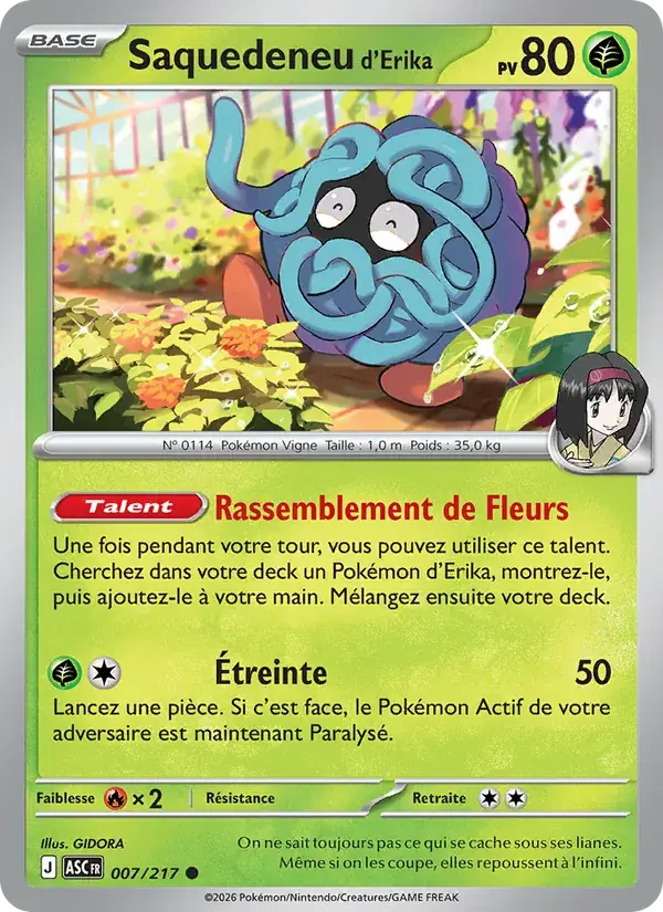Saquedeneu d'Erika - 007/295 - Héros Transcendants