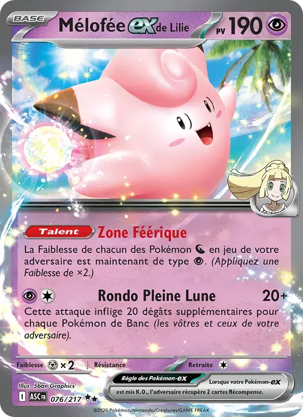 Mélofée-ex de Lilie - 076/295 - Héros Transcendants