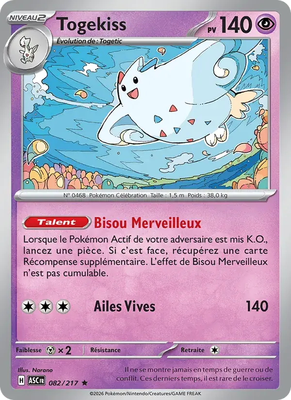 Togekiss - 082/295 - Héros Transcendants