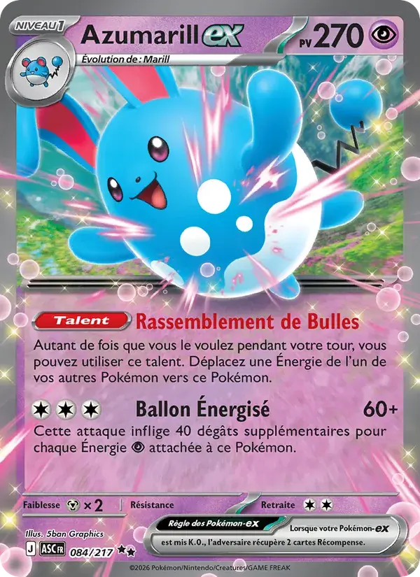 Azumarill-ex - 084/295 - Héros Transcendants