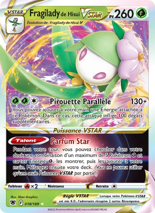 Fragilady de Hisui VSTAR - 018/216 - Astres Radieux
