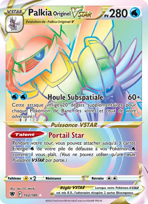 Palkia Originel VSTAR - 192/216 - Astres Radieux