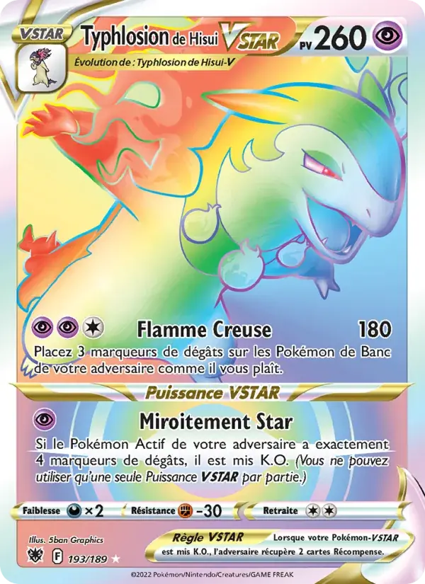 Typhlosion de Hisui VSTAR - 193/216 - Astres Radieux