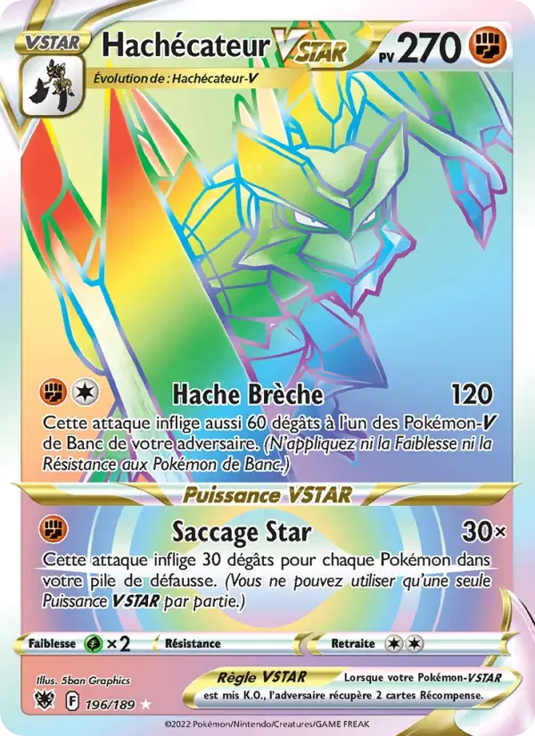 Hachécateur VSTAR - 196/216 - Astres Radieux