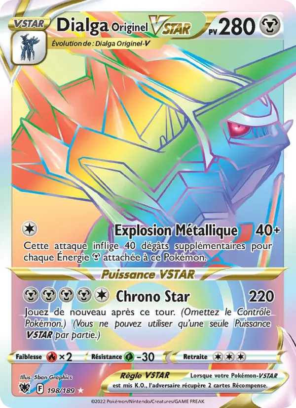 Dialga Originel VSTAR - 198/216 - Astres Radieux