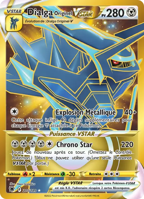 Dialga Originel VSTAR - 210/216 - Astres Radieux