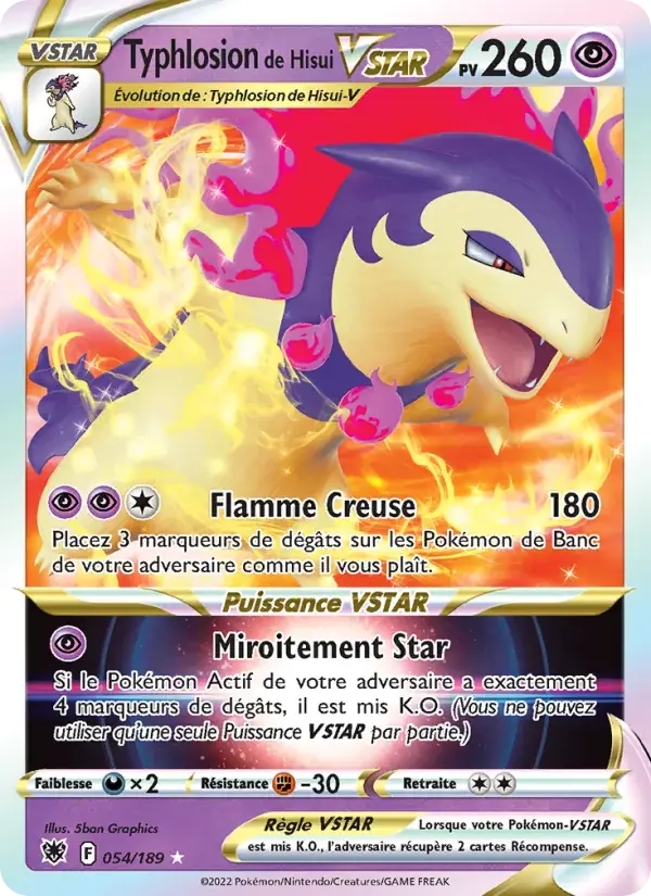 Typhlosion de Hisui VSTAR - 054/216 - Astres Radieux
