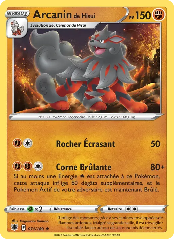 Arcanin de Hisui - 071/216 - Astres Radieux