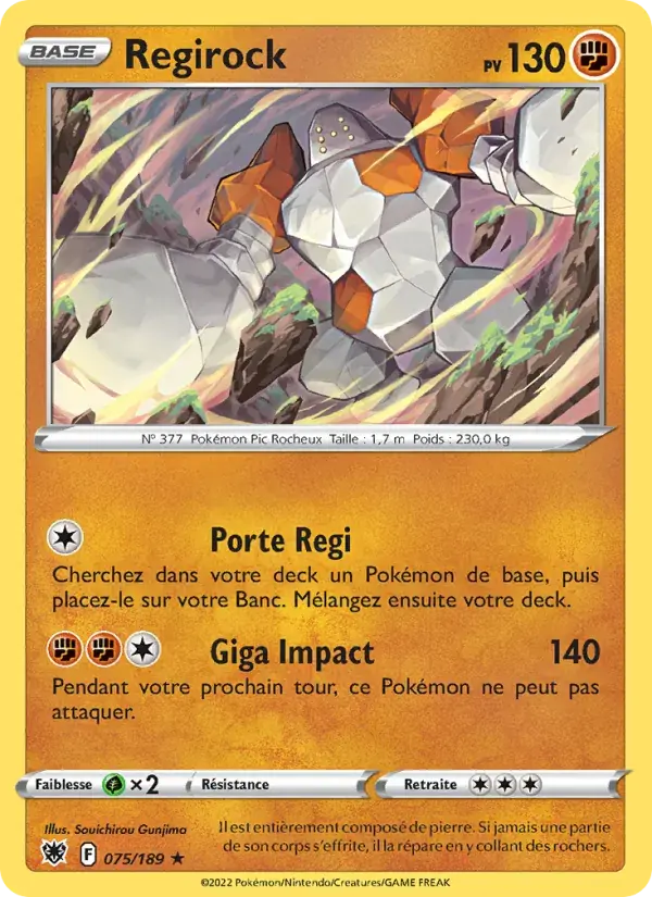 Regirock - 075/216 - Astres Radieux