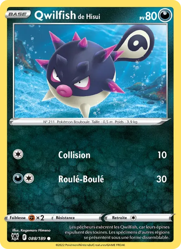 Qwilfish de Hisui - 088/216 - Astres Radieux