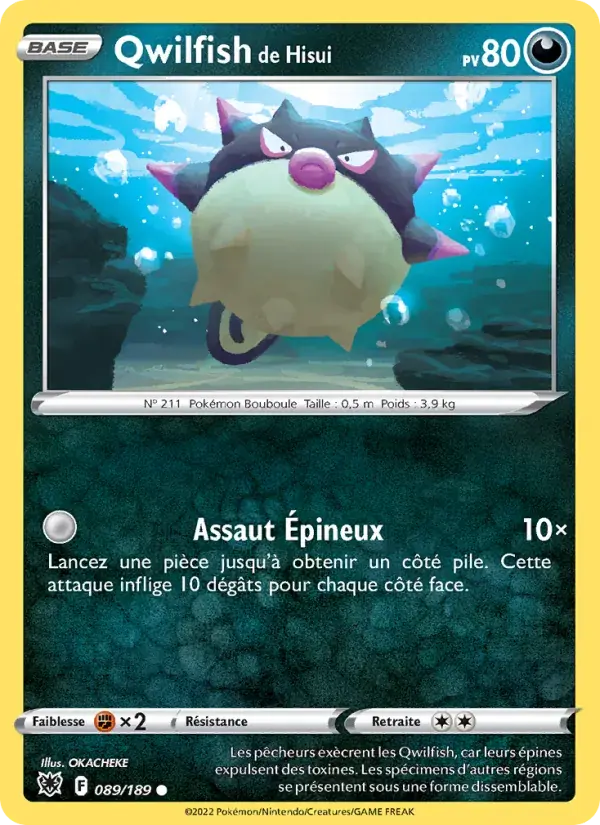 Qwilfish de Hisui - 089/216 - Astres Radieux