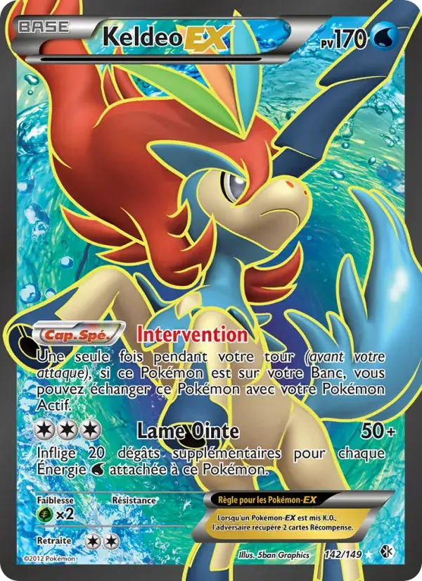 Keldeo EX - 142/153 - Frontières Franchies