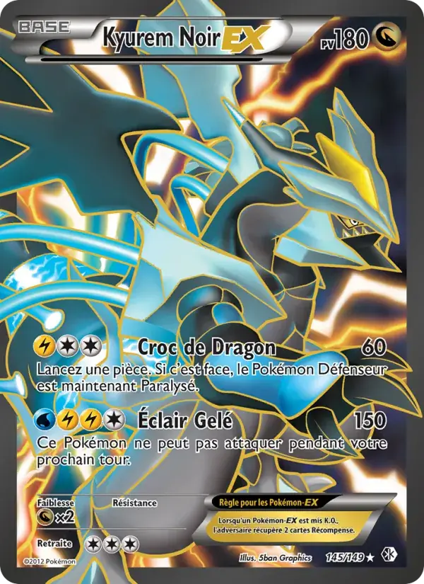 Kyurem Noir-EX - 145/153 - Frontières Franchies