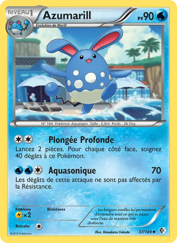 Azumarill - 37/153 - Frontières Franchies