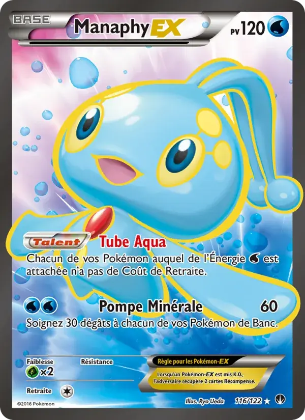 Manaphy EX - 116/126 - Rupture Turbo