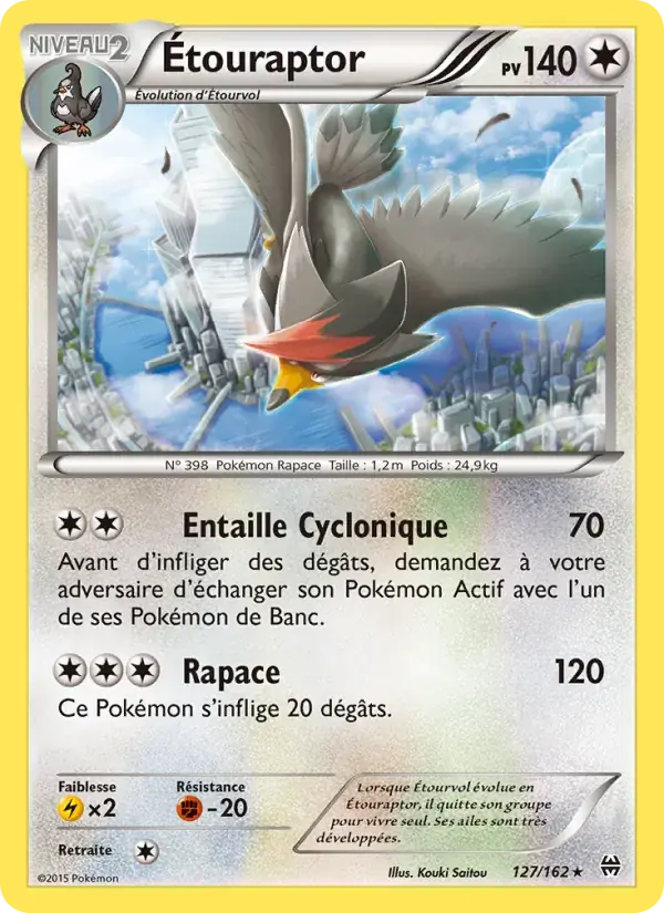 Étouraptor - 127/165 - Impulsion Turbo