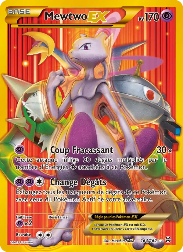 Mewtwo EX - 164/165 - Impulsion Turbo