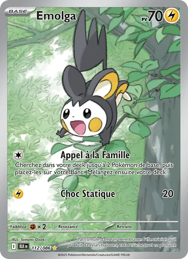 Emolga - 112/172 - Foudre Noire