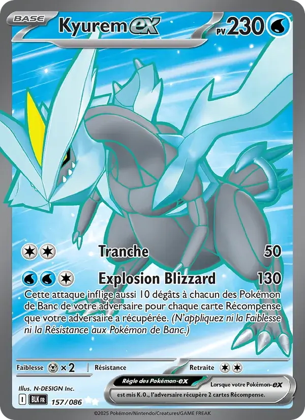 Kyurem-ex - 157/172 - Foudre Noire