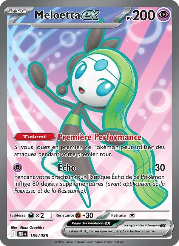 Meloetta-ex - 159/172 - Foudre Noire