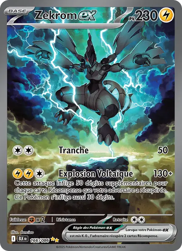 Zekrom-ex - 166/172 - Foudre Noire