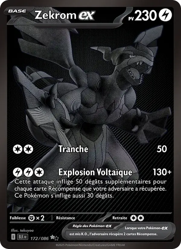 Zekrom-ex - 172/172 - Foudre Noire