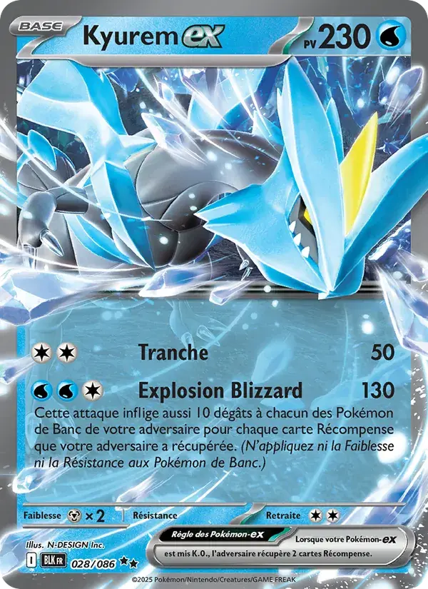Kyurem-ex - 028/172 - Foudre Noire