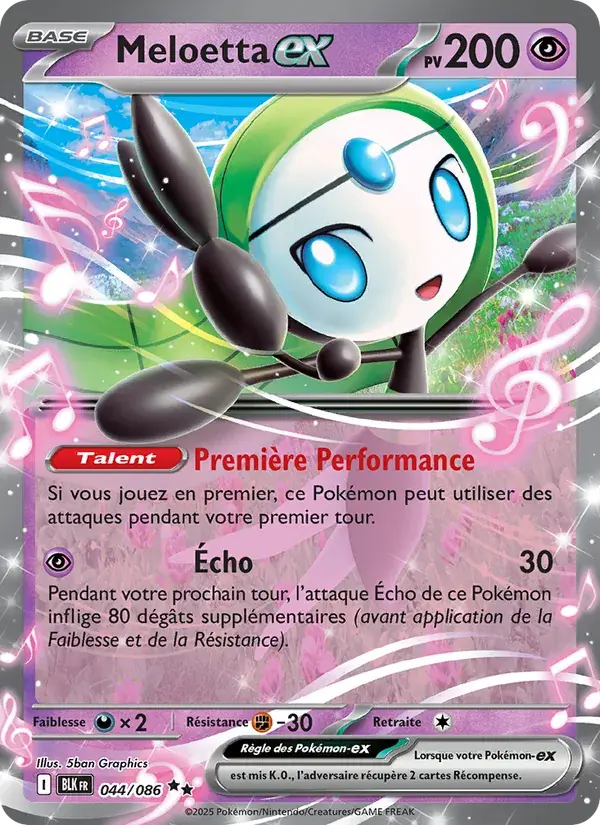 Meloetta-ex - 044/172 - Foudre Noire