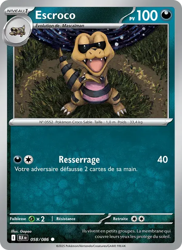 Escroco - 058/172 - Foudre Noire