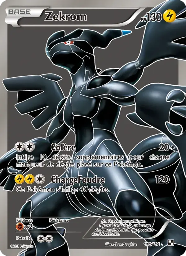 Zekrom - 114/115 - Noir & Blanc