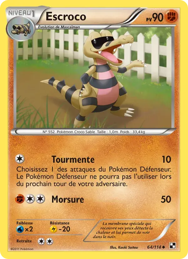 Escroco - 64/115 - Noir & Blanc