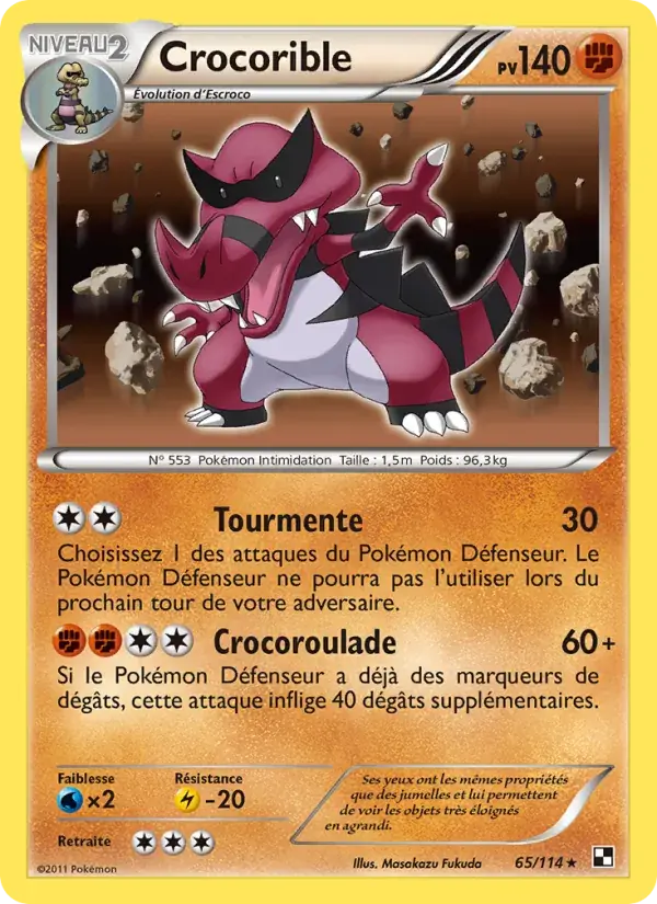 Crocorible - 65/115 - Noir & Blanc