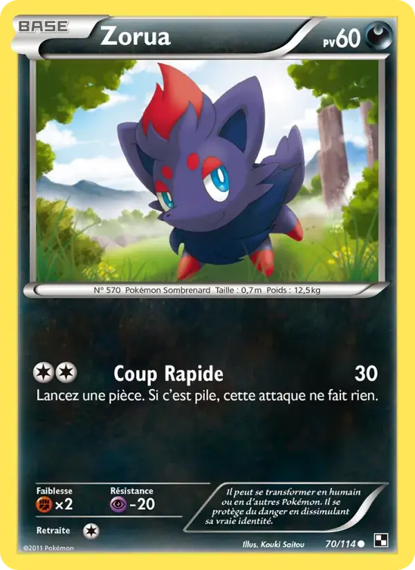 Zorua - 70/115 - Noir & Blanc