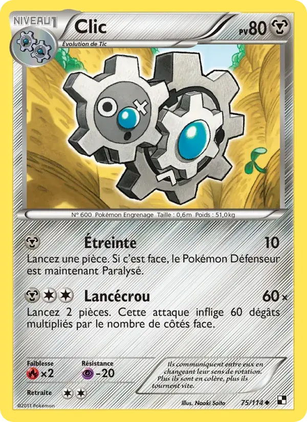 Clic - 75/115 - Noir & Blanc