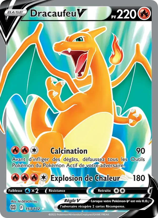 Dracaufeu V - 153/186 - Stars Étincelantes