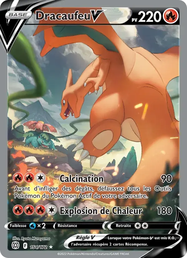 Dracaufeu V - 154/186 - Stars Étincelantes