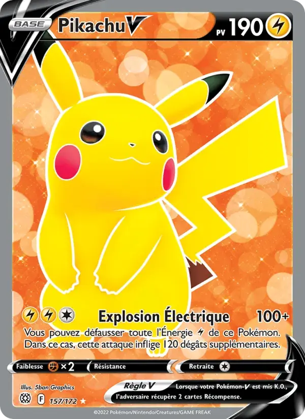 Pikachu V - 157/186 - Stars Étincelantes